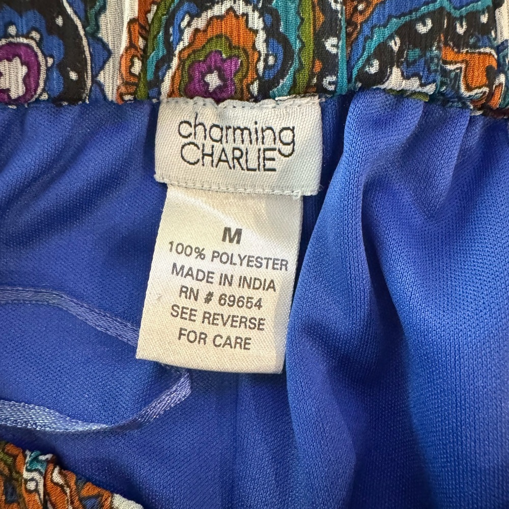 Charming Charlie Strapless Paisley Maxie Dress- size M - Picture 8 of 13